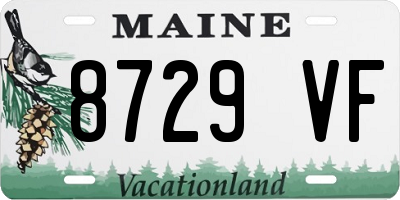 ME license plate 8729VF