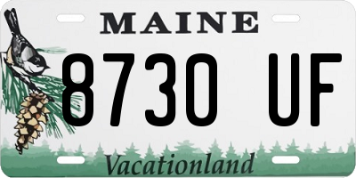 ME license plate 8730UF