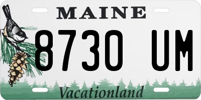 ME license plate 8730UM