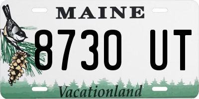 ME license plate 8730UT