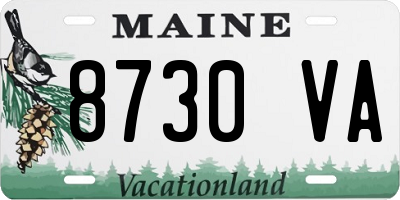 ME license plate 8730VA