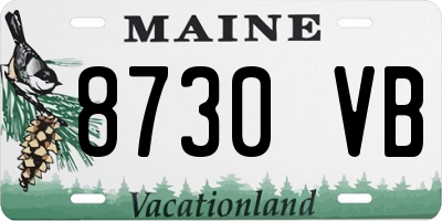 ME license plate 8730VB