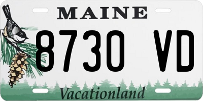 ME license plate 8730VD