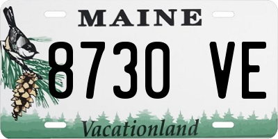 ME license plate 8730VE