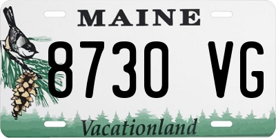 ME license plate 8730VG