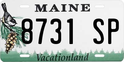 ME license plate 8731SP