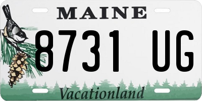 ME license plate 8731UG