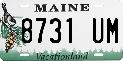 ME license plate 8731UM