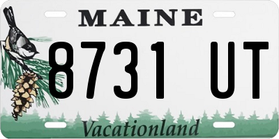 ME license plate 8731UT