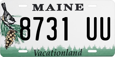 ME license plate 8731UU