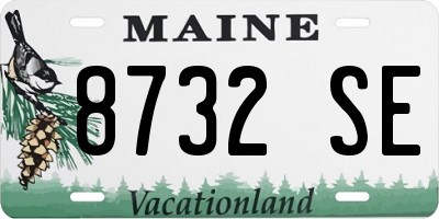 ME license plate 8732SE