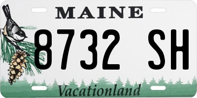 ME license plate 8732SH