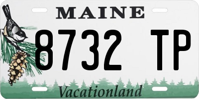 ME license plate 8732TP