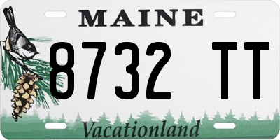 ME license plate 8732TT