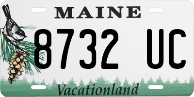 ME license plate 8732UC