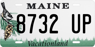 ME license plate 8732UP