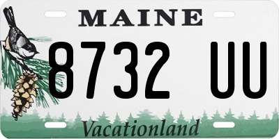 ME license plate 8732UU