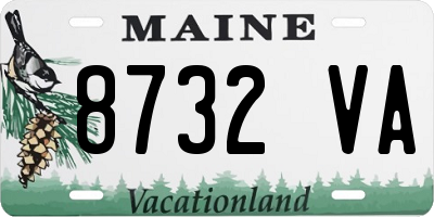 ME license plate 8732VA