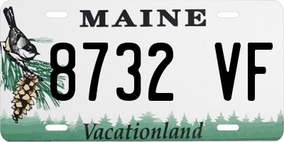 ME license plate 8732VF