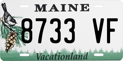 ME license plate 8733VF