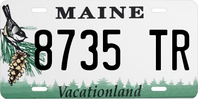ME license plate 8735TR