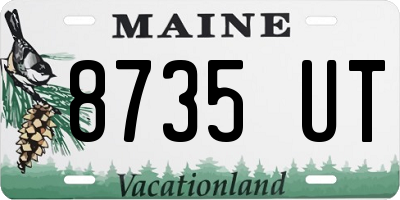 ME license plate 8735UT