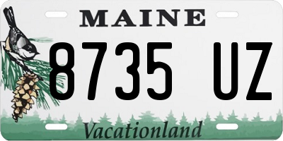 ME license plate 8735UZ