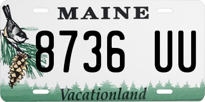 ME license plate 8736UU