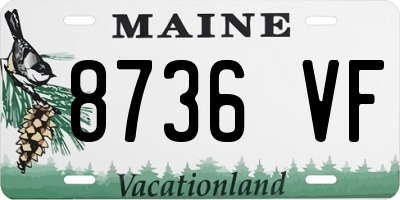 ME license plate 8736VF