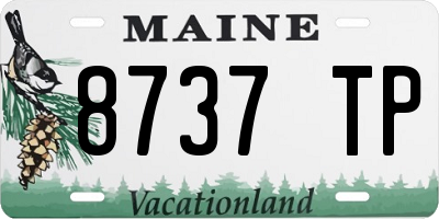 ME license plate 8737TP