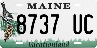 ME license plate 8737UC
