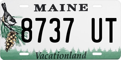ME license plate 8737UT