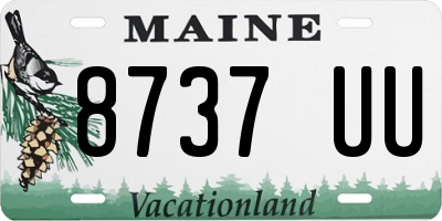 ME license plate 8737UU