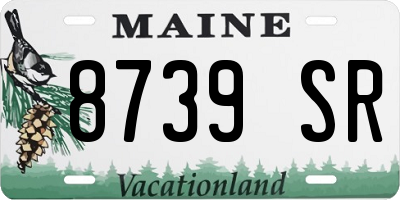 ME license plate 8739SR