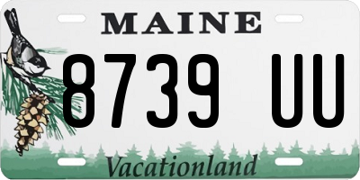 ME license plate 8739UU