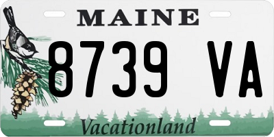ME license plate 8739VA
