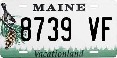 ME license plate 8739VF