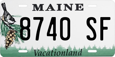 ME license plate 8740SF