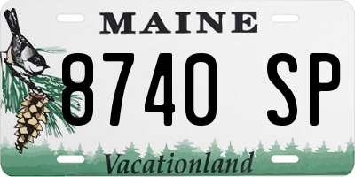 ME license plate 8740SP