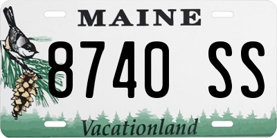 ME license plate 8740SS