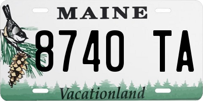 ME license plate 8740TA