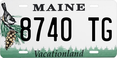 ME license plate 8740TG