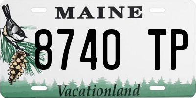 ME license plate 8740TP