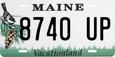 ME license plate 8740UP
