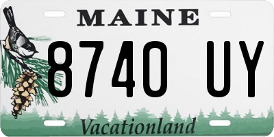 ME license plate 8740UY