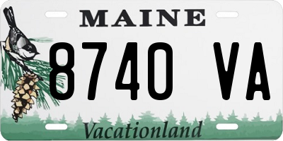 ME license plate 8740VA