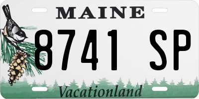 ME license plate 8741SP