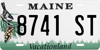 ME license plate 8741ST