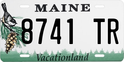 ME license plate 8741TR