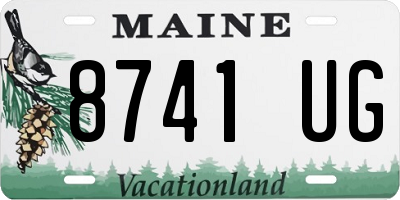 ME license plate 8741UG